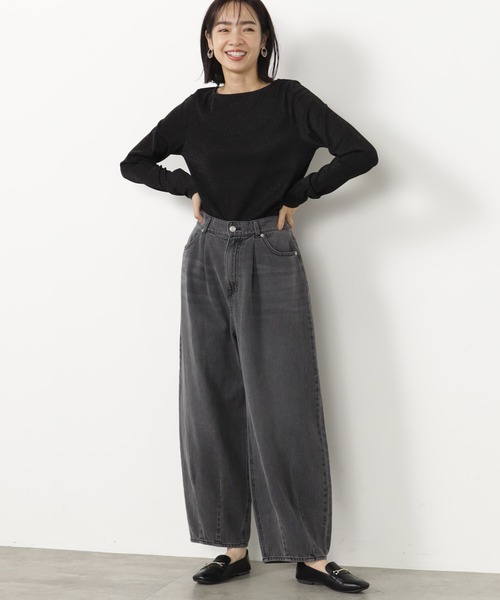 FOUND GOOD（ファウンドグッド）の「ラメロンTEE（Tシャツ/カットソー・レディース・ベージュ/ブラック/グレー系2・L/M/S）」の2枚目の写真