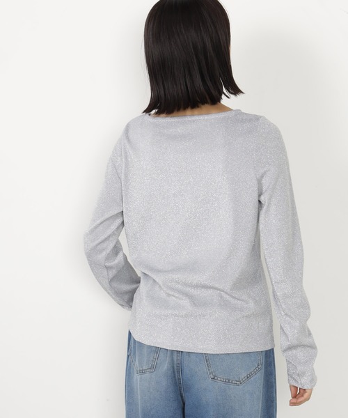 FOUND GOOD（ファウンドグッド）の「ラメロンTEE（Tシャツ/カットソー・レディース・ベージュ/ブラック/グレー系2・L/M/S）」の8枚目の写真