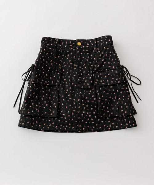 OLIVE des OLIVE（オリーブデオリーブ）の「サイドレースアップカーゴミニスカート（スカート・レディース・グレー/チェック/その他/ブラック・FREE）」の8枚目の写真
