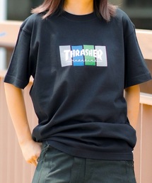 THRASHER | 4C BOX LOGO S/S T-SHIRTS/スラッシャー5.6オンススタンダードフィット4カラーボックスロゴプリント半袖Tシャツ(Tシャツ/カットソー)