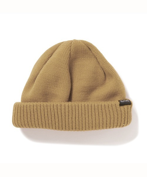 430（フォーサーティ）の「mko12215-SHORTY BEANIE ビーニー ニット帽（ニットキャップ/ビーニー・メンズ・ブラック/アイボリー/グレー/キャメル/バーガンディー/グリーン/オレンジ/ベージュ/イエロー・FREE）」の4枚目の写真