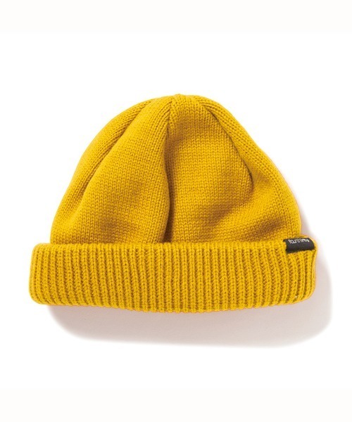 430（フォーサーティ）の「mko12215-SHORTY BEANIE ビーニー ニット帽（ニットキャップ/ビーニー・メンズ・ブラック/アイボリー/グレー/キャメル/バーガンディー/グリーン/オレンジ/ベージュ/イエロー・FREE）」の6枚目の写真
