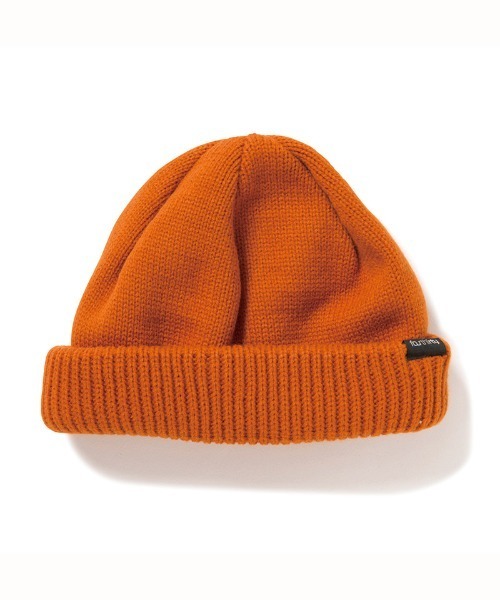 430（フォーサーティ）の「mko12215-SHORTY BEANIE ビーニー ニット帽（ニットキャップ/ビーニー・メンズ・ブラック/アイボリー/グレー/キャメル/バーガンディー/グリーン/オレンジ/ベージュ/イエロー・FREE）」の9枚目の写真