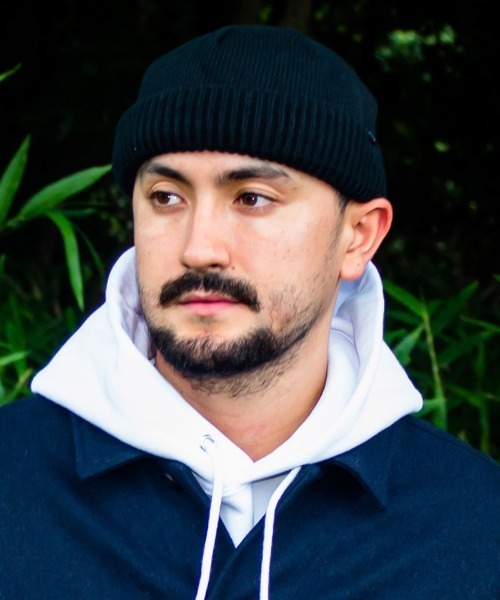 430（フォーサーティ）の「mko12215-SHORTY BEANIE ビーニー ニット帽（ニットキャップ/ビーニー・メンズ・ブラック/アイボリー/グレー/キャメル/バーガンディー/グリーン/オレンジ/ベージュ/イエロー・FREE）」の2枚目の写真