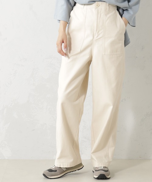 FOUND GOOD（ファウンドグッド）の「バックサテンベイカーパンツ（その他パンツ・レディース・ブラウン系8/アイボリー/ブラック/グリーン系8・L/M/S）」の3枚目の写真