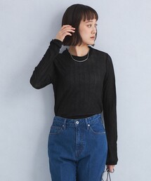 green label relaxing | シアー ワイドテレコ プルオーバー カットソー(Tシャツ/カットソー)