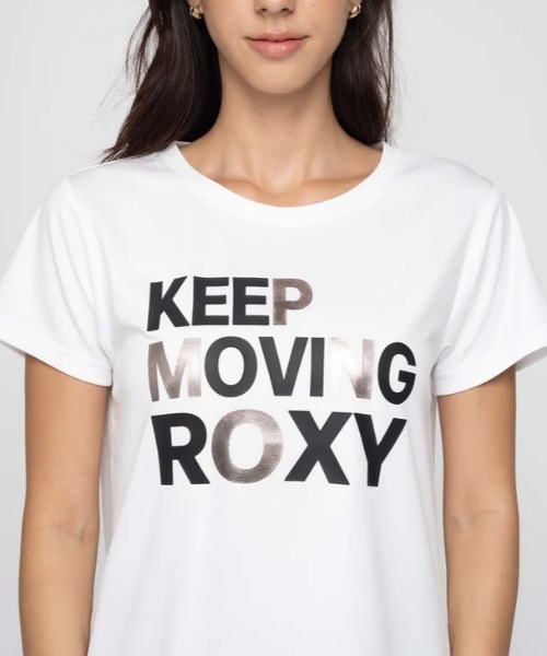 ROXY(ロキシー)の「KEEP MOVING/ロキシーUVカット水陸両用半袖Tシャツ(Tシャツ/カットソー・レディース・グリーン/ホワイト/チャコールグレー/ブラック・LARGE/MEDIUM/SMALL)」の8枚目の写真