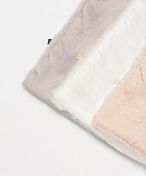 petit main（プティマイン）の「2WAY襟リボンケープ（ポンチョ・キッズ・アイボリー/ライトピンク/ライトグレー・FREE）」の20枚目の写真