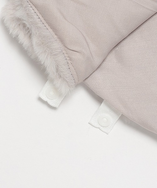 petit main（プティマイン）の「2WAY襟リボンケープ（ポンチョ・キッズ・アイボリー/ライトピンク/ライトグレー・FREE）」の11枚目の写真