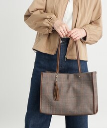grove | ◆【A4】アソートパイピングタッセルトート(トートバッグ)