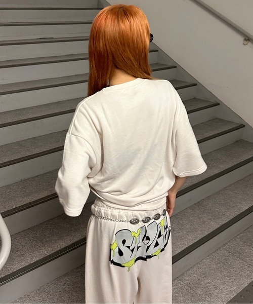sedacle(セダクル)の「裏毛アソートロゴプリントトップス【SETUP着用可能】(Tシャツ/カットソー・メンズ・オフホワイト/ピンク/ネイビー/ブラック・LARGE/MEDIUM/SMALL)」の7枚目の写真