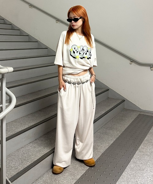 sedacle(セダクル)の「裏毛アソートロゴプリントトップス【SETUP着用可能】(Tシャツ/カットソー・メンズ・オフホワイト/ピンク/ネイビー/ブラック・LARGE/MEDIUM/SMALL)」の8枚目の写真
