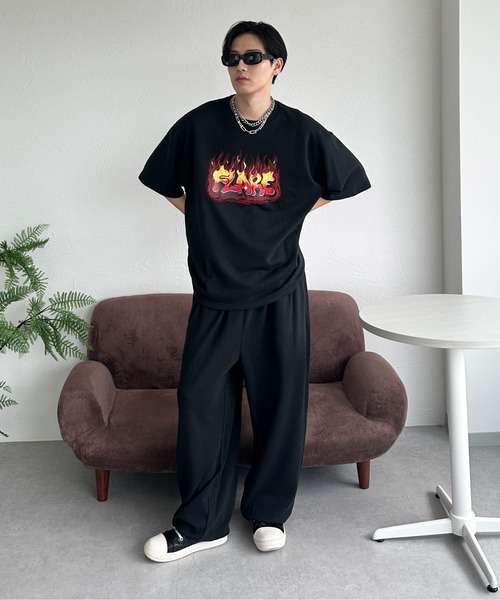 sedacle(セダクル)の「裏毛アソートロゴプリントトップス【SETUP着用可能】(Tシャツ/カットソー・メンズ・オフホワイト/ピンク/ネイビー/ブラック・LARGE/MEDIUM/SMALL)」の21枚目の写真