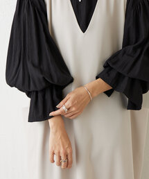 LIVETART | 《LIVETART》 ギャザーカフスシャツ(シャツ/ブラウス)