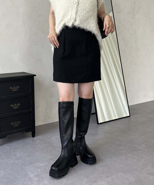 prose verse（プロズヴェール）の「Wポケット台形ミニスカート（スカート・レディース・ブラック・LARGE/MEDIUM/SMALL）」の11枚目の写真