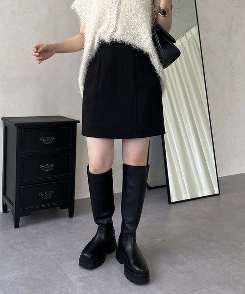prose verse（プロズヴェール）の「Wポケット台形ミニスカート（スカート・レディース・ブラック・LARGE/MEDIUM/SMALL）」の15枚目の写真