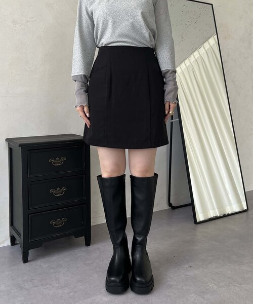 prose verse（プロズヴェール）の「Wポケット台形ミニスカート（スカート・レディース・ブラック・LARGE/MEDIUM/SMALL）」の19枚目の写真