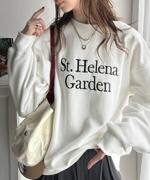 classicalelf | 【１月上旬再入荷】大人上品スタイル。前後2wayパステルロゴ刺繍裏起毛スウェット(スウェット)