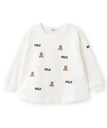 【POLO BCS】くま刺しゅう長袖Tシャツ