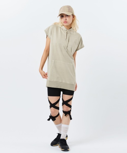 atmos pink（アトモスピンク）の「atmos pink Lace-up Leggings / アトモス ピンク レースアップ レギンス（レギンス/スパッツ・レディース・ブラック/レオパード・FREE）」の7枚目の写真