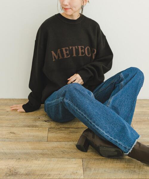 ITEMS URBANRESEARCH（アイテムズ アーバンリサーチ）の「スウェットライクロゴニット（ニット/セーター・レディース・グレー/オフホワイト/ブラック・FREE）」の14枚目の写真