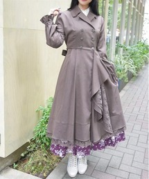 axes femme（アクシーズファム）の「バックプリーツトレンチ