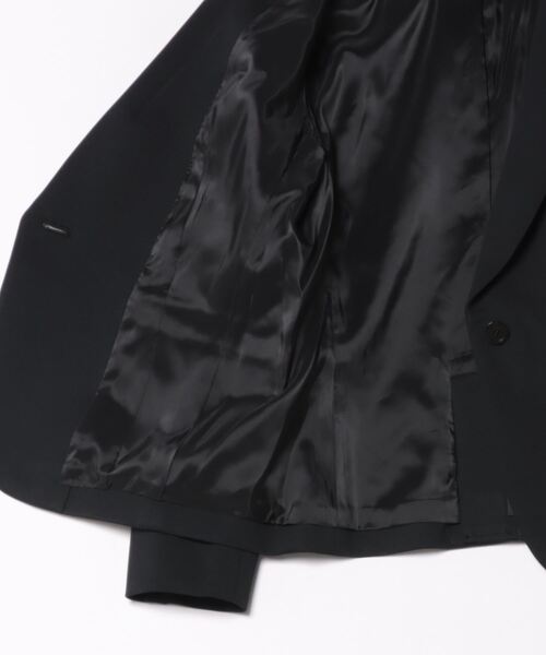 STRAWBERRY-FIELDS（ストロベリーフィールズ）の「ジャージテーラードジャケット（ノーカラージャケット・レディース・ブラック/ベージュ/ネイビー・2）」の13枚目の写真