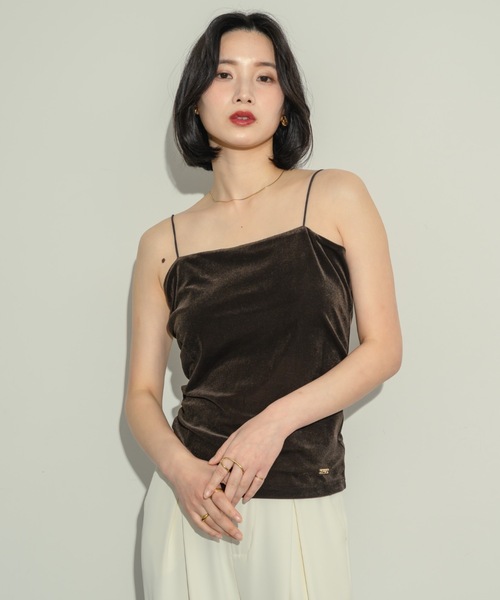 cygne♡ベロアキャミソール Maw♡新品 （シアーベロア