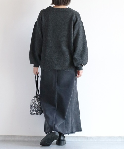 cepo(セポ)の「マシュマロニットVネックプルオーバー(ニット/セーター・レディース・ピンク/ブルー/オフホワイト/ベージュ/チャコール・M)」の15枚目の写真