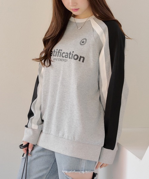 APPORTE PAR LES MARCHES（アポルテパーレマルシェ）の「ライン入りゲームロゴＰＯ（Tシャツ/カットソー・レディース・ブラック/オフホワイト/トップグレー・FREE）」の19枚目の写真
