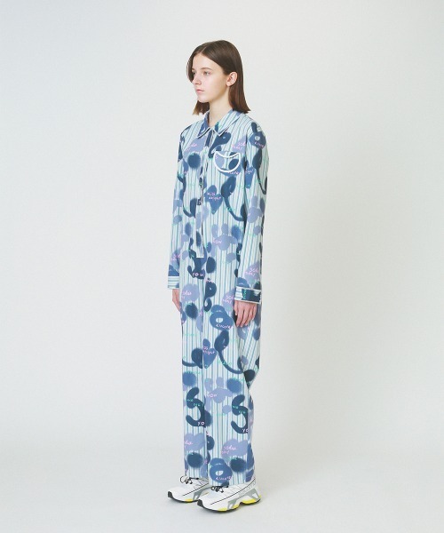 soduk（スドーク）の「circle pocket jumpsuit（つなぎ/オールインワン・レディース・ブルー系その他・SMALL/MEDIUM）」の3枚目の写真