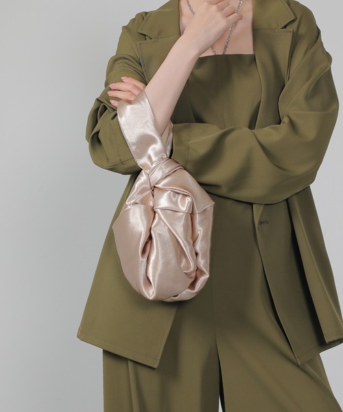 Kana（カナ）の「ワンハンドル コンパクト バック（ハンドバッグ・レディース・ブラウン/シルバー/ゴールド/グリーン・フリー）」の22枚目の写真