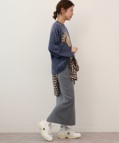 JOURNAL STANDARD relume(ジャーナルスタンダード レリューム)の「《追加》別注【GULFCOAST SPORTSWEAR】*relumeラグランハーフスリーブスウェット(スウェット・レディース・ブラウン/ネイビー/サックスブルー・FREE)」の18枚目の写真