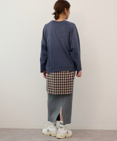 JOURNAL STANDARD relume(ジャーナルスタンダード レリューム)の「《追加》別注【GULFCOAST SPORTSWEAR】*relumeラグランハーフスリーブスウェット(スウェット・レディース・ブラウン/ネイビー/サックスブルー・FREE)」の19枚目の写真