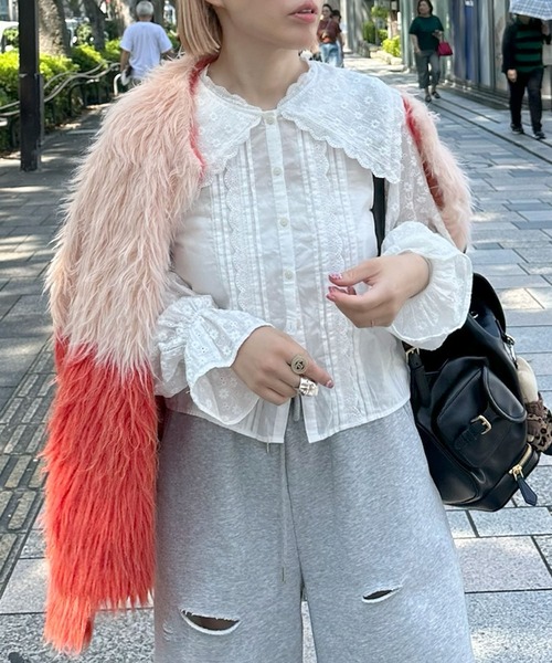 セール】ふっさふさ過ぎるBIGカーデ（カーディガン/ボレロ）｜Alley