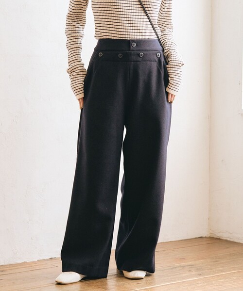 【セール】FREAK’S STORE/フリークスストア The Yarn. ウールマリンパンツ（スラックス）｜FREAK'S STORE（フリークスストア）