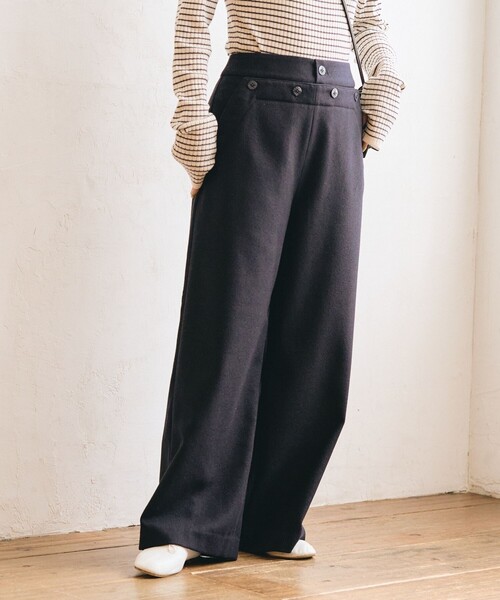 【セール】FREAK’S STORE/フリークスストア The Yarn. ウールマリンパンツ（スラックス）｜FREAK'S STORE（フリークスストア）