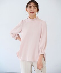 ジョーゼットシフォン スタンドフリルブラウス