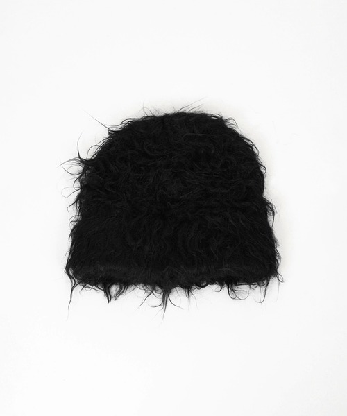 LAD MUSICIAN(ラッドミュージシャン)の「LOOP YARN SHAGGY KNIT CAP(ニットキャップ/ビーニー・メンズ・ブラック/グレー・FREE)」の2枚目の写真