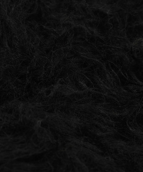 LAD MUSICIAN(ラッドミュージシャン)の「LOOP YARN SHAGGY KNIT CAP(ニットキャップ/ビーニー・メンズ・ブラック/グレー・FREE)」の4枚目の写真