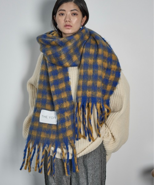 GUCCI マフラー　ギンガムチェック THE YOn（ザヨン）の「ギンガムチェックビッグマフラー