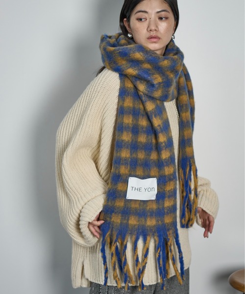 THE YOn（ザヨン）の「ギンガムチェックビッグマフラー