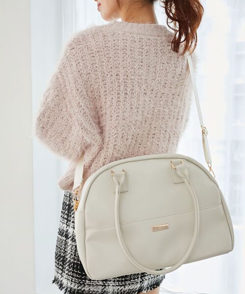 MAJESTIC LEGON（マジェスティックレゴン）の「キャリーオンボストンバッグ（ボストンバッグ・レディース・ピンク/アイボリー/ブラック・FREE）」の20枚目の写真