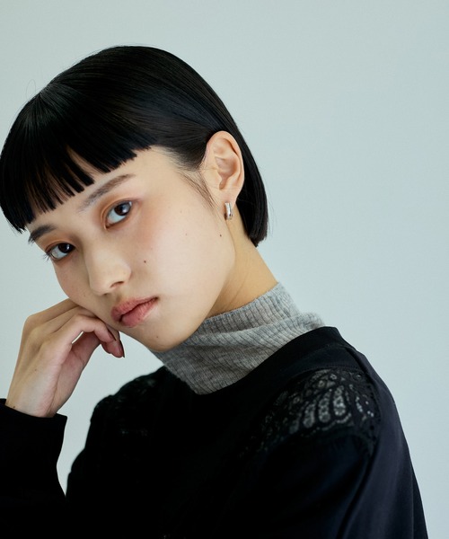 ADAM ET ROPE'（アダムエロペ）の「LES BIJOUX フープピアス（ピアス（両耳用）・レディース・シルバー/ゴールド・FREE）」の8枚目の写真