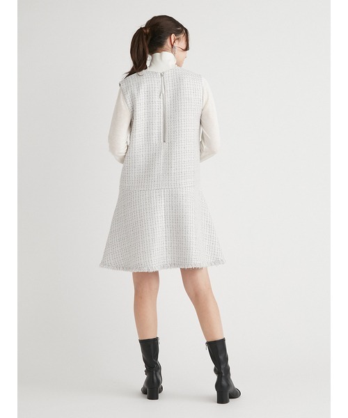 バリエーションAラインツイードワンピース セルフォード