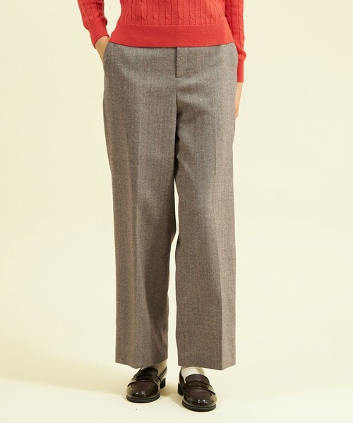 MACKINTOSH PHILOSOPHY(マッキントッシュ フィロソフィー)の「カラーネップツイードパンツ(その他パンツ・レディース・チャコールグレー/ブラウン系その他4・36/38/34)」の1枚目の写真