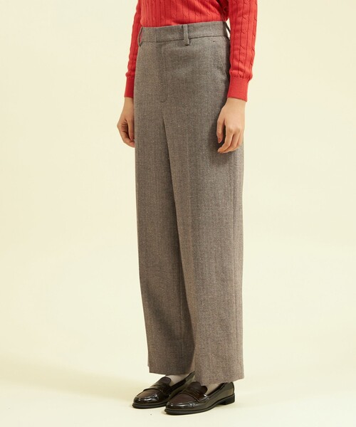 MACKINTOSH PHILOSOPHY(マッキントッシュ フィロソフィー)の「カラーネップツイードパンツ(その他パンツ・レディース・チャコールグレー/ブラウン系その他4・36/38/34)」の6枚目の写真