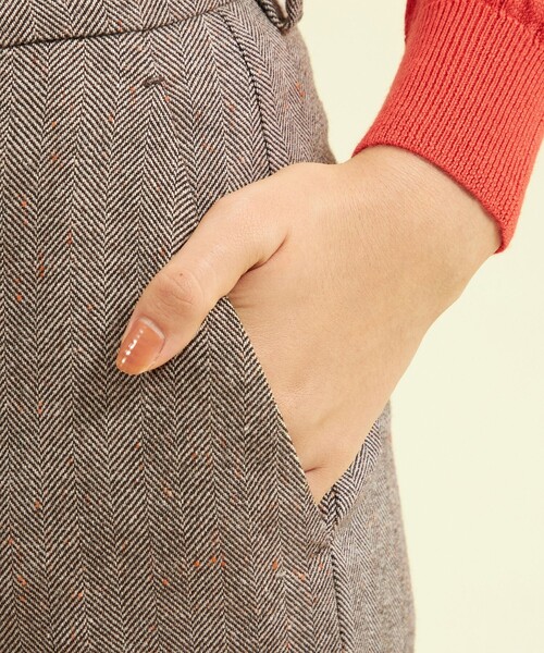 MACKINTOSH PHILOSOPHY(マッキントッシュ フィロソフィー)の「カラーネップツイードパンツ(その他パンツ・レディース・チャコールグレー/ブラウン系その他4・36/38/34)」の8枚目の写真