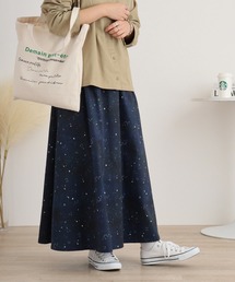EMAGO 星空総柄ﾌﾟﾘﾝﾄｽｶｰﾄ
