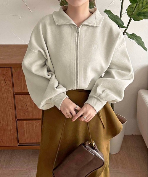 apres jour clair（アプレジュールクレア）の「【apres jour clair】スポンディッシュコクーンパーカー【ZOZOTOWN限定アイテム】（パーカー・レディース・ボルドー/ブラウン系その他/アイボリー・フリー/X-LARGE）」の4枚目の写真